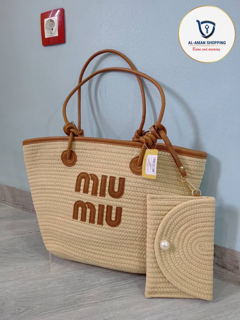 Sac de plage miu miu GM