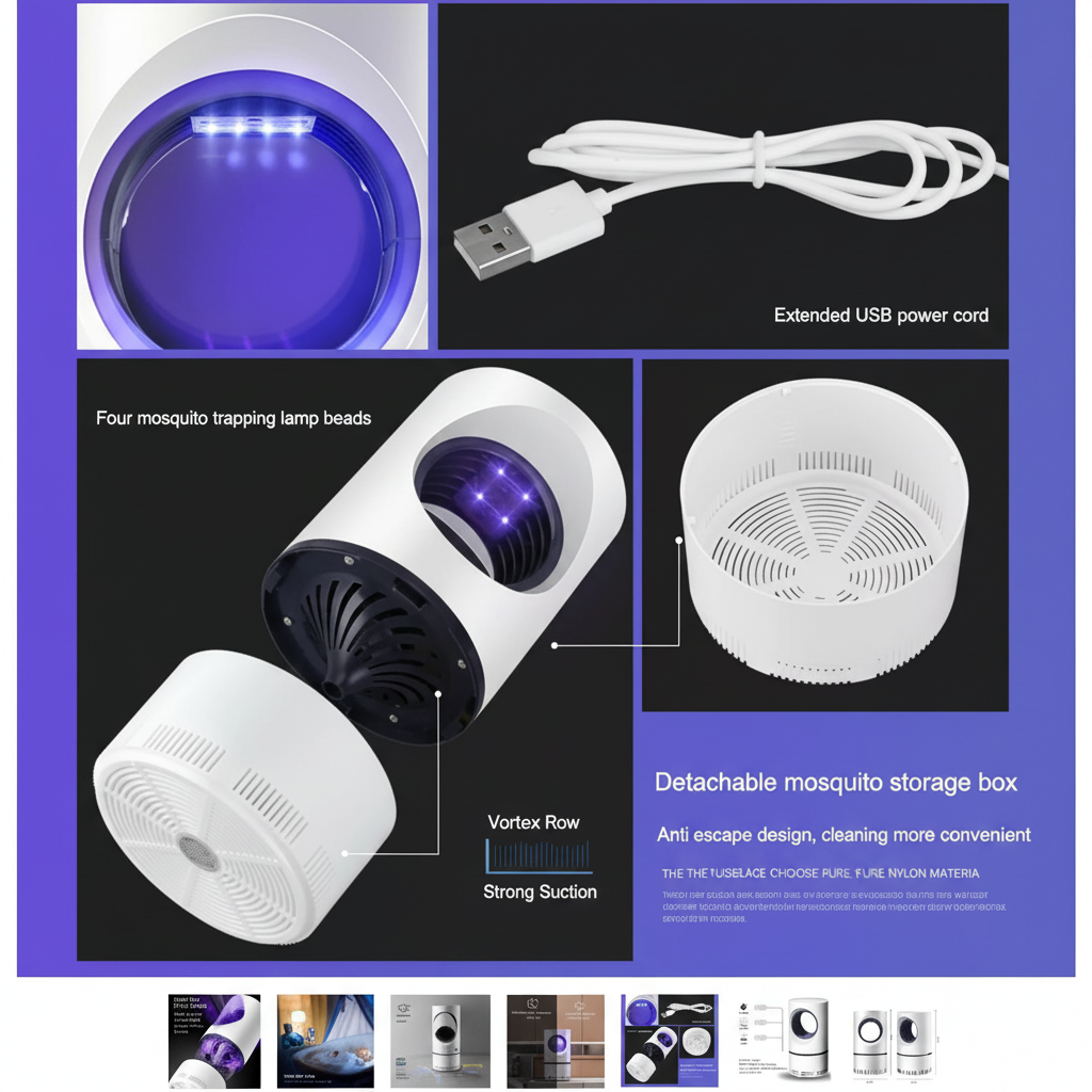 Lampe anti-moustiques - composants